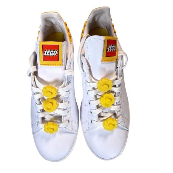 adidas Shoes - adidas Stan Smith LEGO GX7203 Women's Size 8.5 White Yellow Sneakers